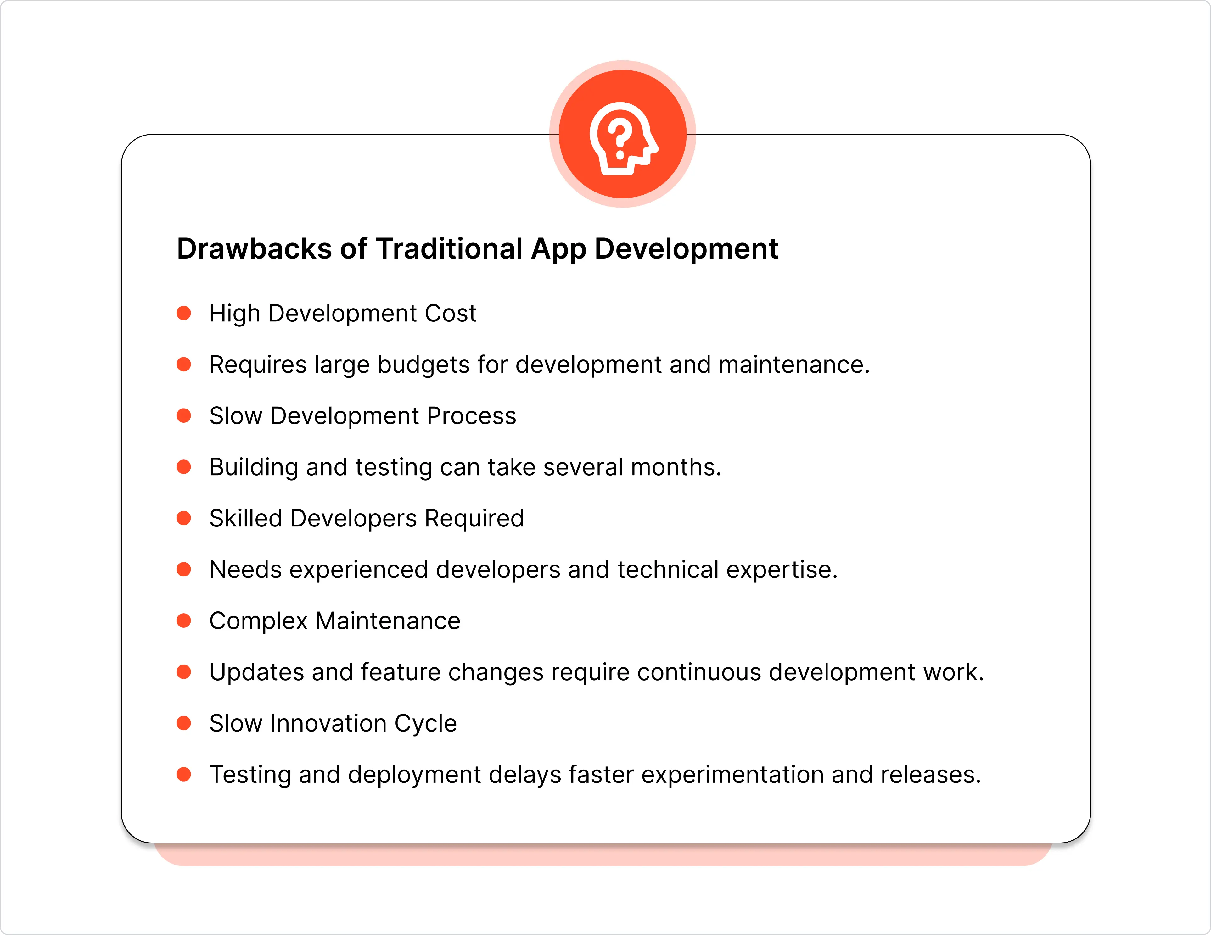 Drawbacks of tradtional app development.webp