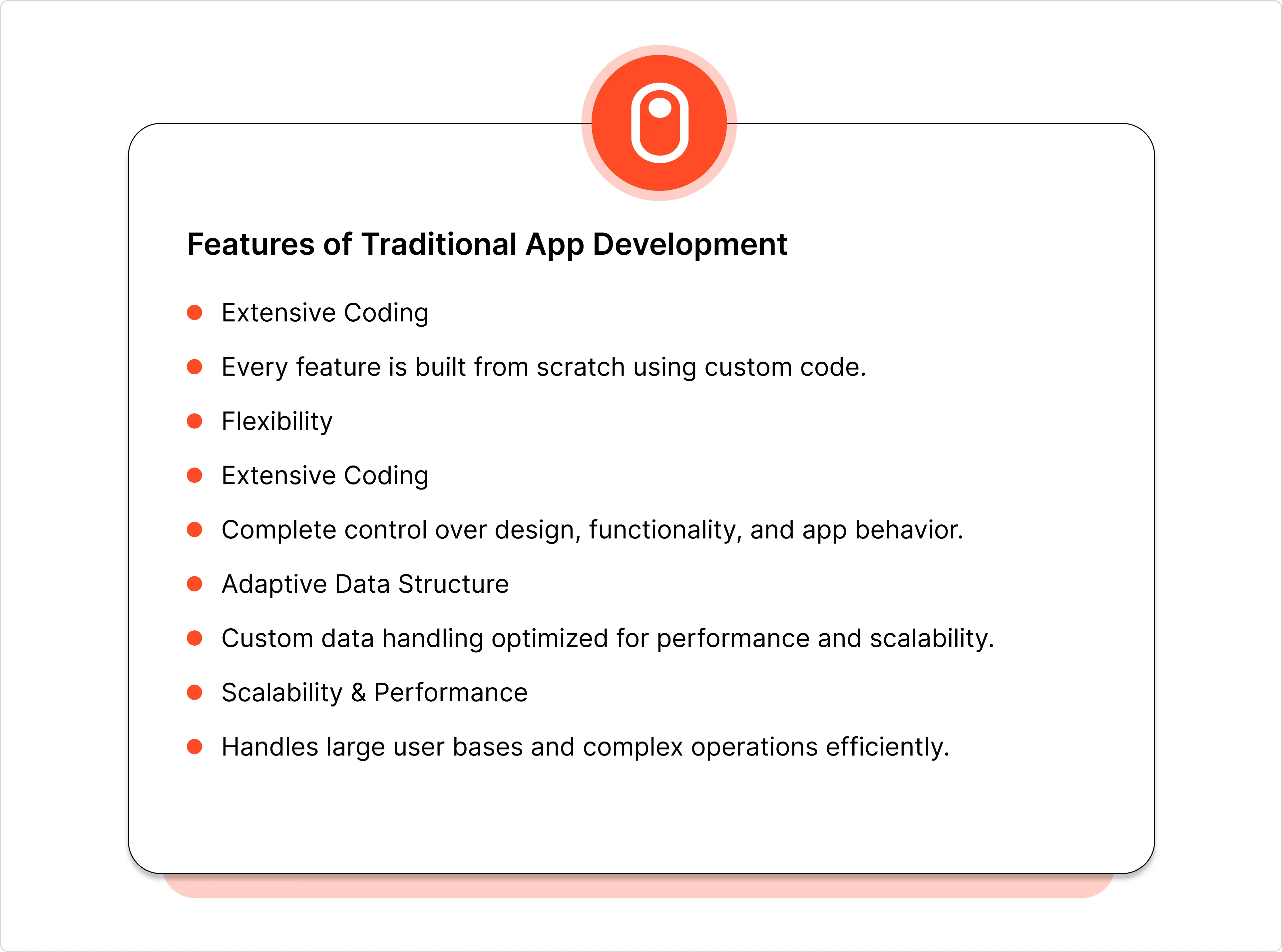 Features of traditional app development.webp