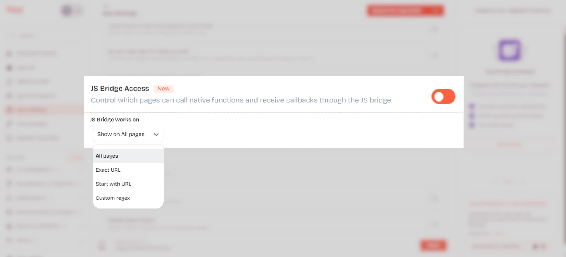 JS Bridge Access an app setting.webp