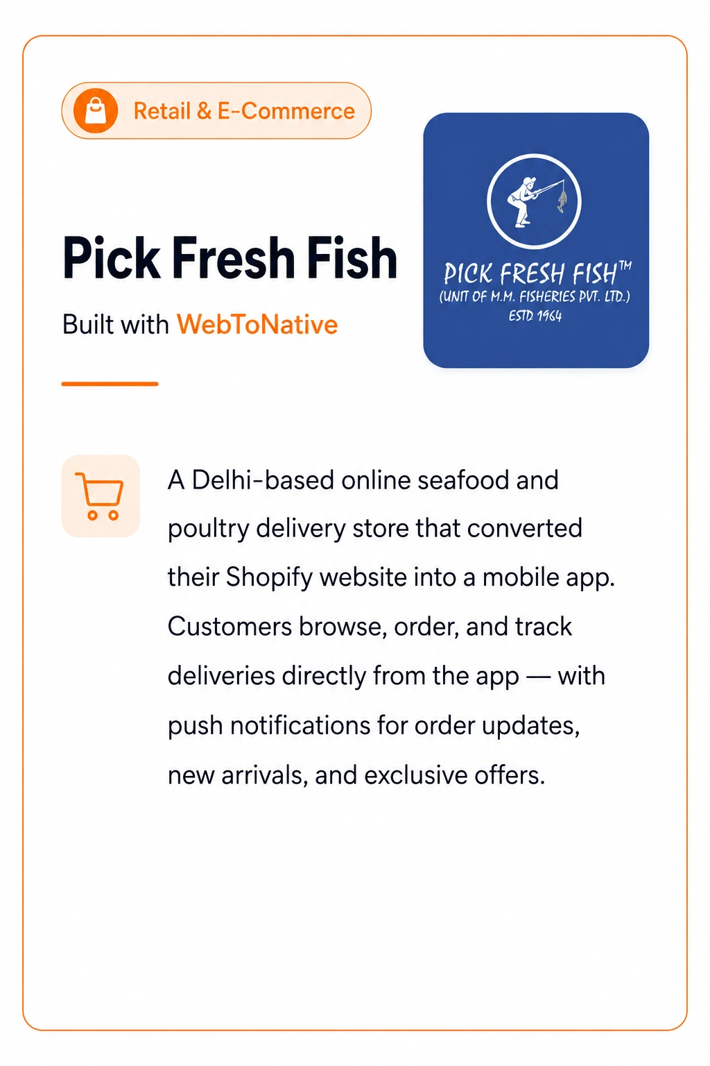 Pick Fresh Fish - An App Build with WebToNative.webp