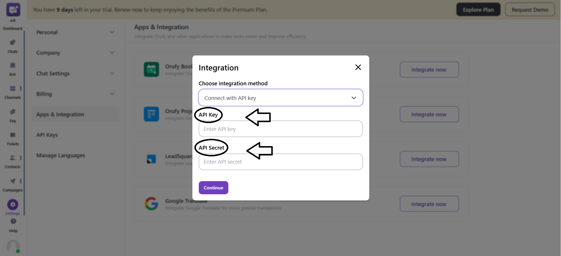 connect with api key two.png