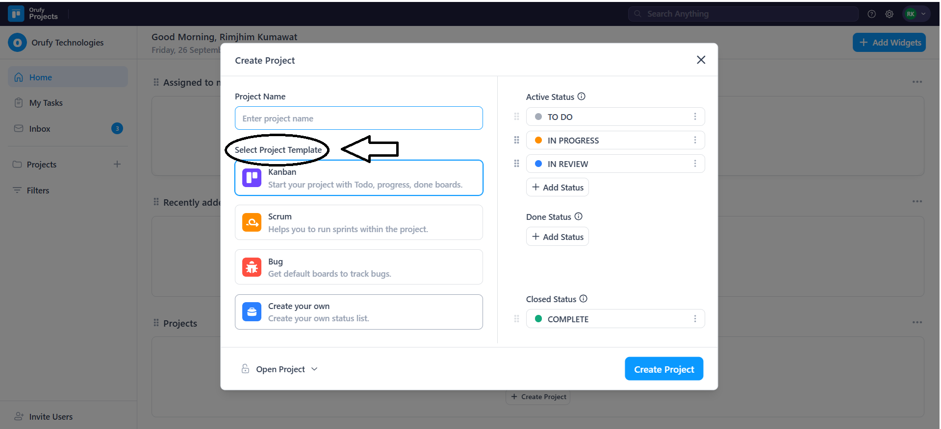 select project template.png